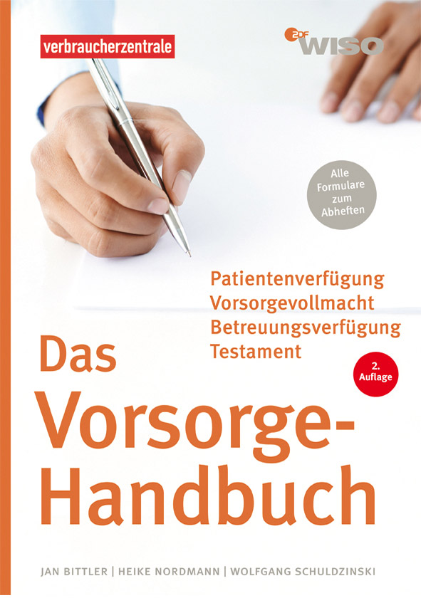 Cover des Ratgebers "Das Vorsorge-Handbuch"