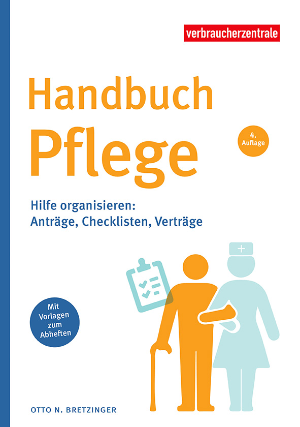 Cover des Ratgebers " Handbuch Pflege"