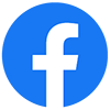 Logo von Facebook (weißes f auf blauem Kreis)