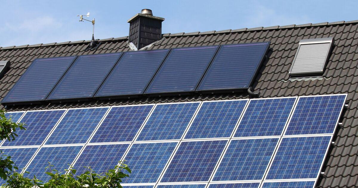 Solarthermie auf Hausdach