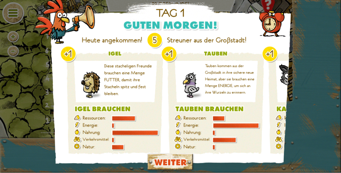 Ein Screenshot aus der App "Nachhaltiger Shaun" mit Erklärtexten