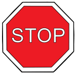 Grafik: Ein rotes Stopp-Schild